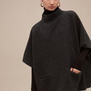 Aritzia Wilfred Wool Touraine Sweater Poncho XS